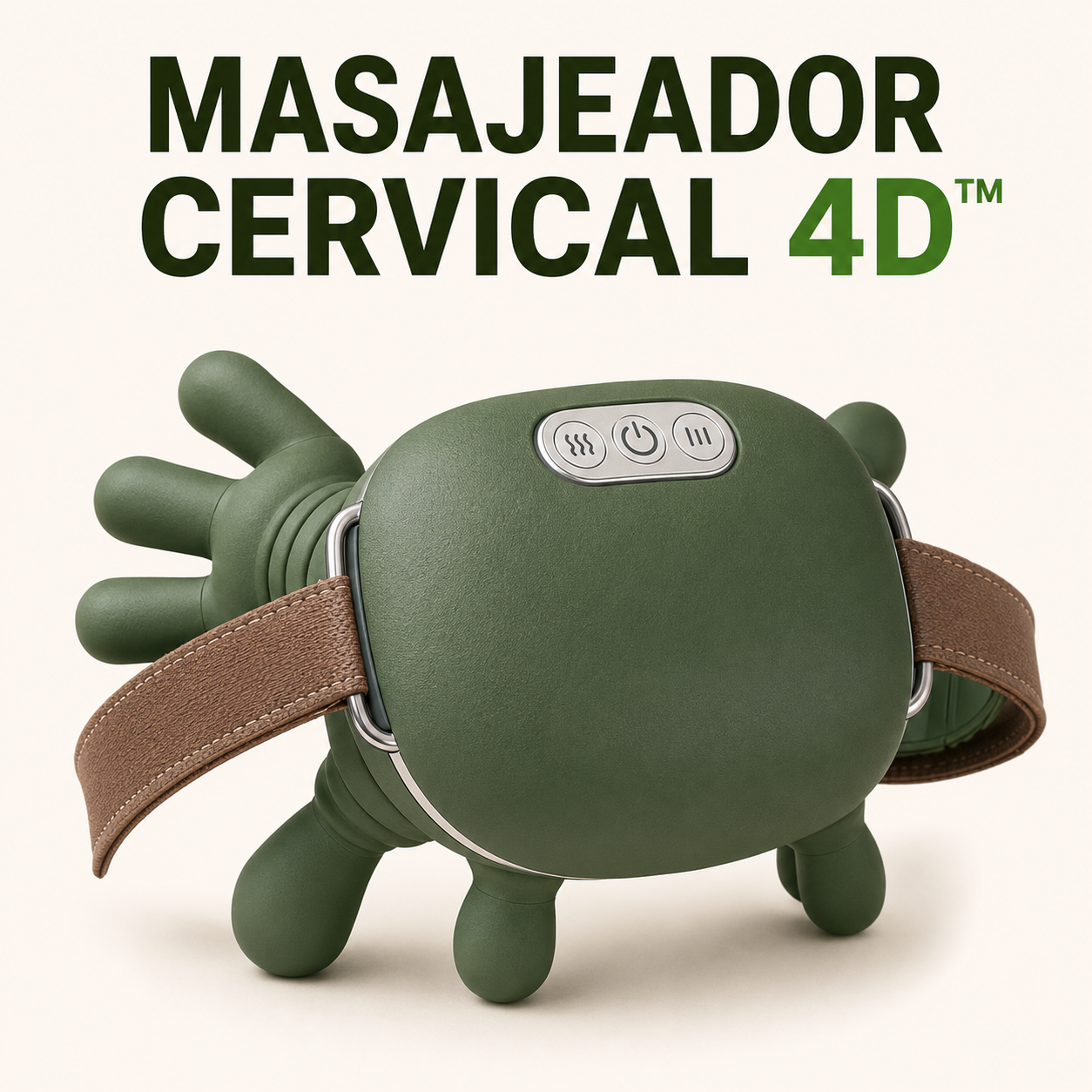 MASAJEADOR CERVICAL 4D 🔥 Masaje profundo y calor terapéutico